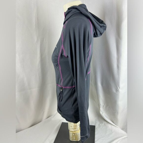 Columbia Womens Full Zip Hooded Long Sleeve Jacket Pockets Gray Size XSmall - Picture 4 of 11
